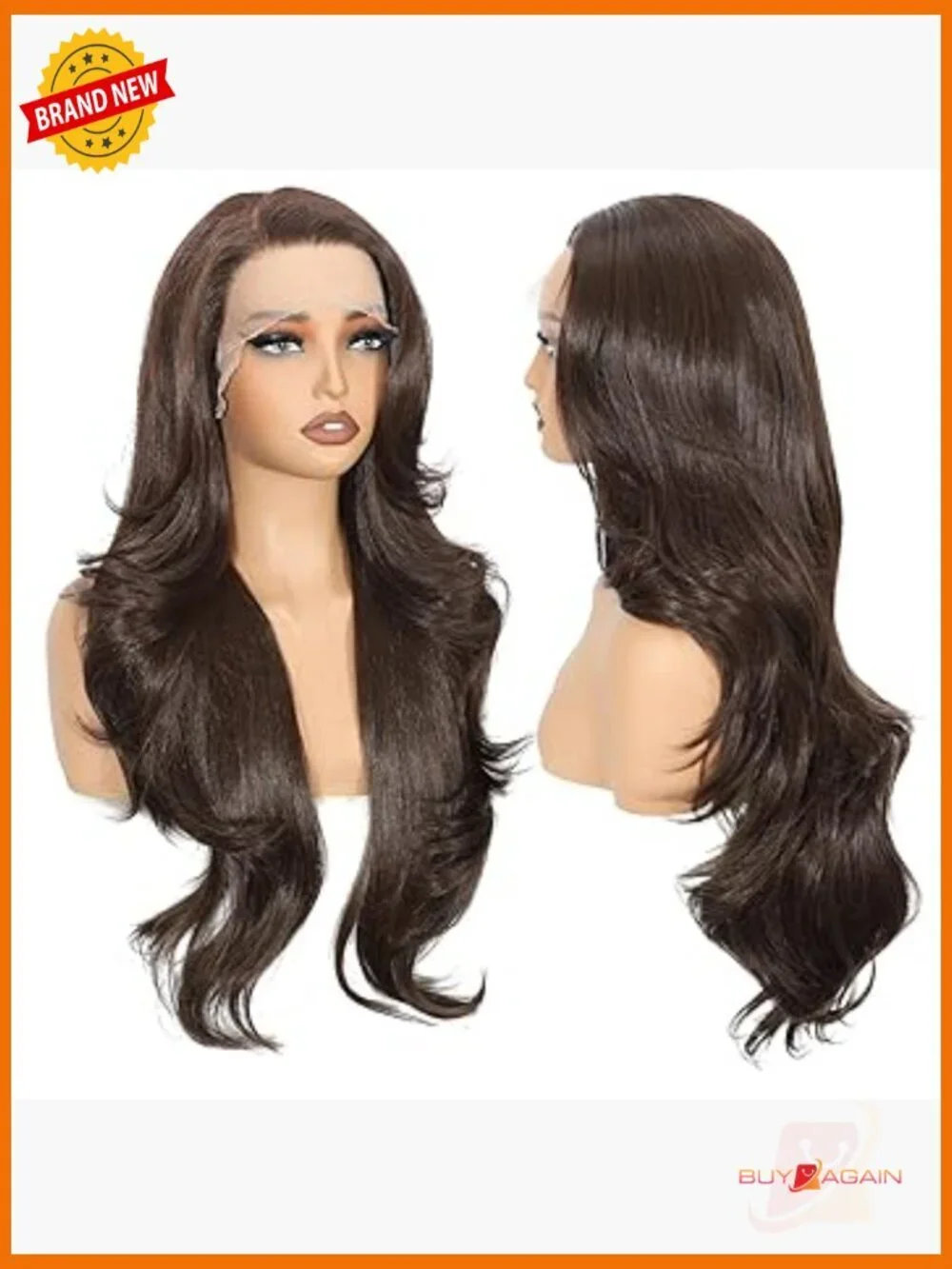 26in HD Lace Front Wig with Body Wave, Glueless & Pre-Plucked, Heat Resistant